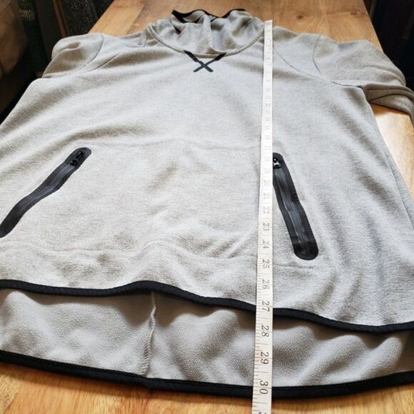 Champion Victory Fleece Grey Funnel Neck Top Sweater with Zip Pockets - Picture 5 of 8